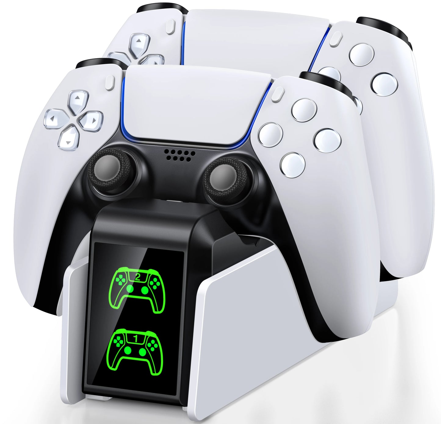 Station de charge double pour manettes PlayStation 5 avec indicateur LED