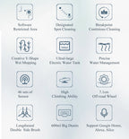 ABIR X8 Robot Vacuum Cleaner ,Laser System, Multiple Floors Maps