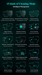 ABIR X8 Robot Vacuum Cleaner ,Laser System, Multiple Floors Maps