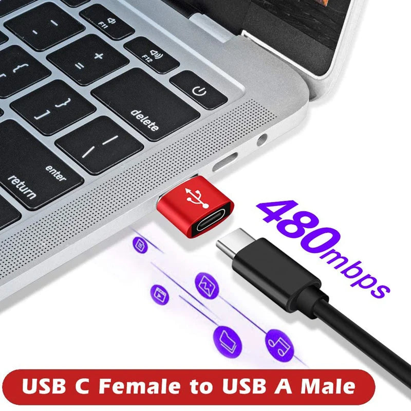 USB-A to USB-C 3.1 OTG Adapter – Fast Charging and Data Transfer