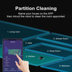 ABIR X8 Robot Vacuum Cleaner ,Laser System, Multiple Floors Maps