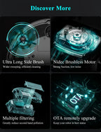 ABIR X8 Robot Vacuum Cleaner ,Laser System, Multiple Floors Maps