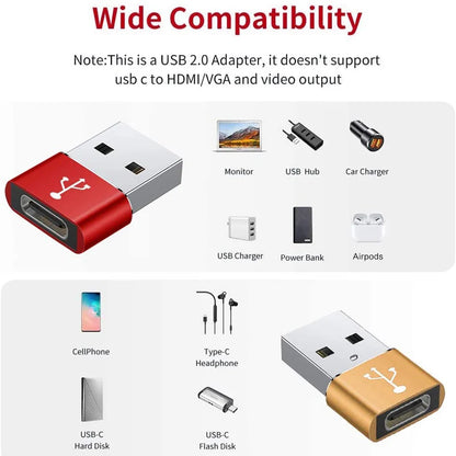 USB-A to USB-C 3.1 OTG Adapter – Fast Charging and Data Transfer