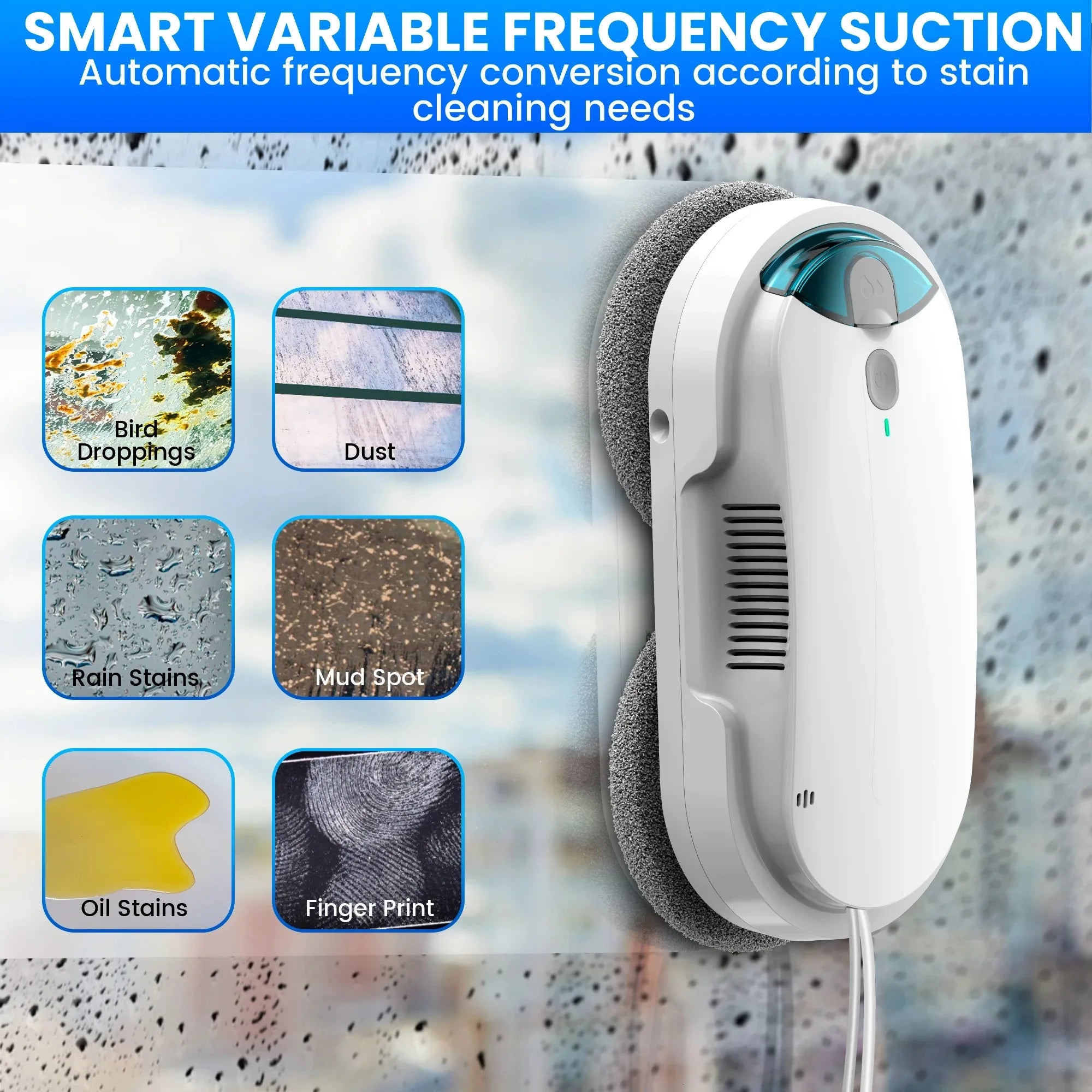 INSE Window Cleaning Robot Automatic Water Spray Function With Remote Control
