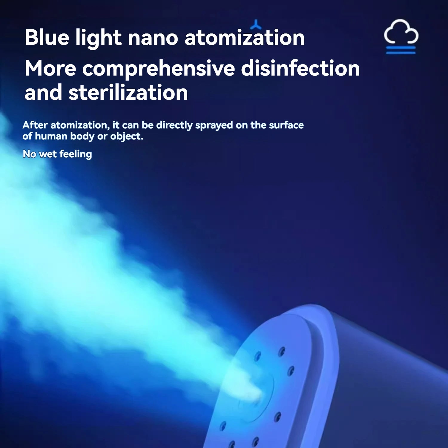 380ml electric nano blue light steam spray gun K5 wireless atomizing sterilizer C-type
