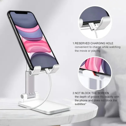 Support de bureau universel réglable pour téléphone et tablette