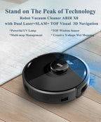 ABIR X8 Robot Vacuum Cleaner ,Laser System, Multiple Floors Maps