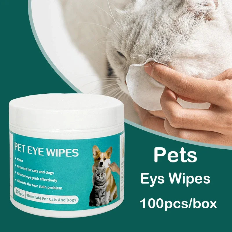 Pet Cleaning Products Eye Wipes To Remove Tear Marks