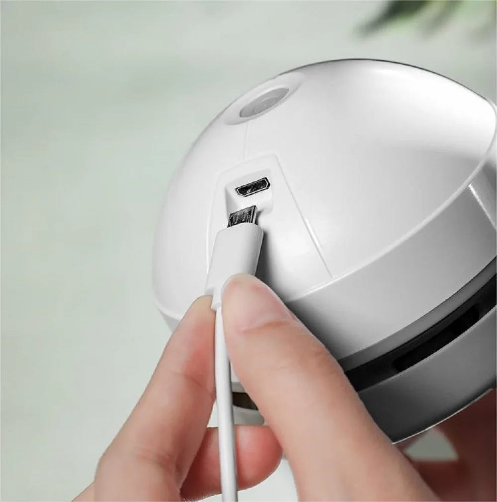 Desk Dust Vacuum with Clean Brush USB Charging for Home Office