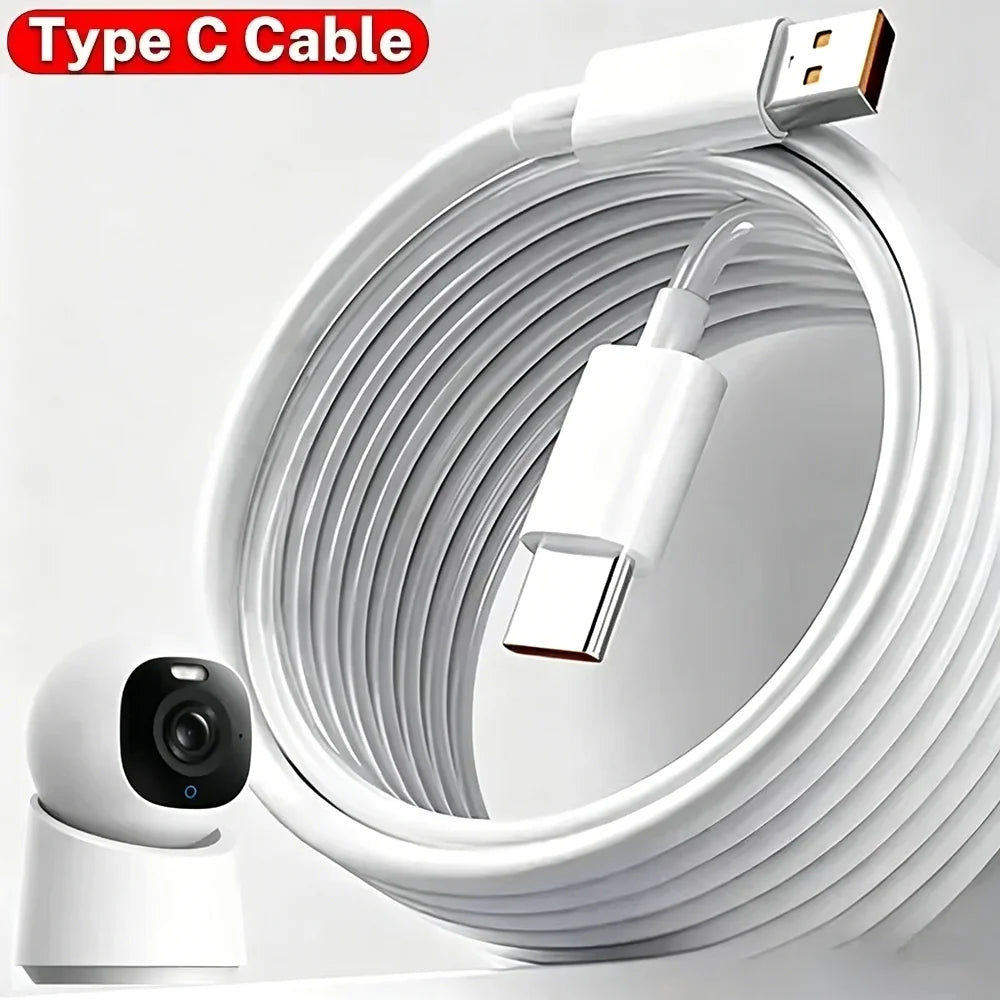 Câble USB-C 6A charge rapide – 1M à 14M – Compatible Samsung, PS5, caméra