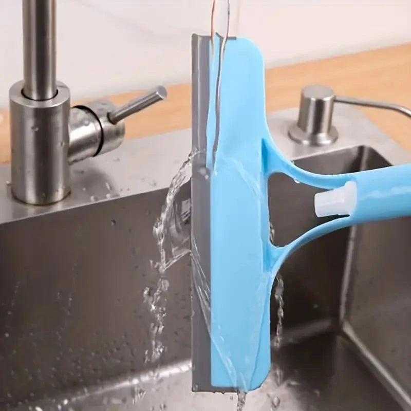 Household multi-function glass cleaning mirror with watering