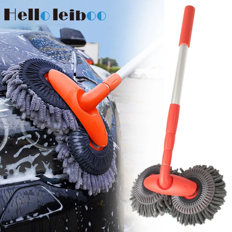 LEIBOO Car Cleaning Brush Washer Mop Chenille