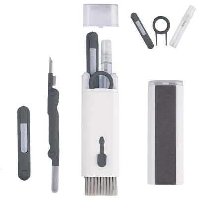 Kit de nettoyage 7 en 1 pour clavier, écouteurs et casque – Brosse et extracteur de touches