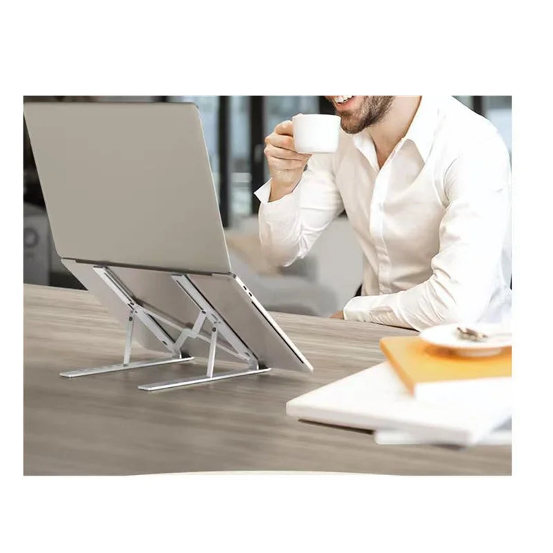 Support pliable ergonomique pour ordinateur portable et tablette