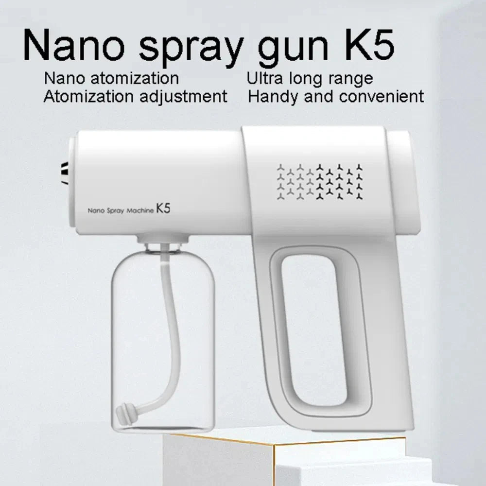 380ml electric nano blue light steam spray gun K5 wireless atomizing sterilizer C-type