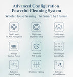 ABIR X8 Robot Vacuum Cleaner ,Laser System, Multiple Floors Maps