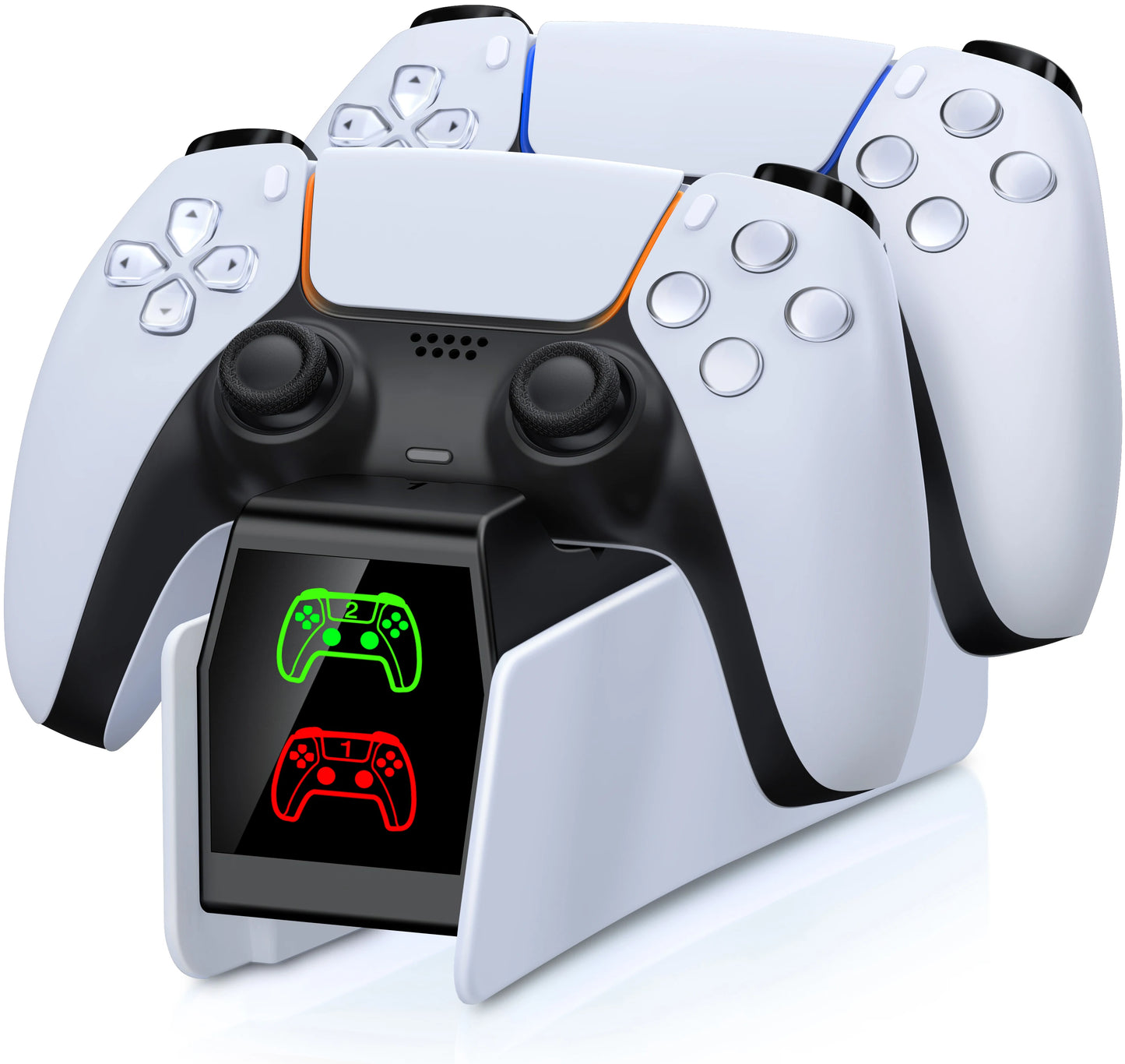 Station de charge double pour manettes PlayStation 5 avec indicateur LED