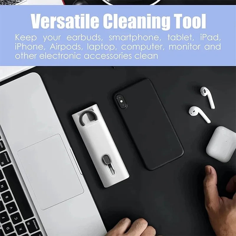 Kit de nettoyage 7 en 1 pour clavier, écouteurs et casque – Brosse et extracteur de touches