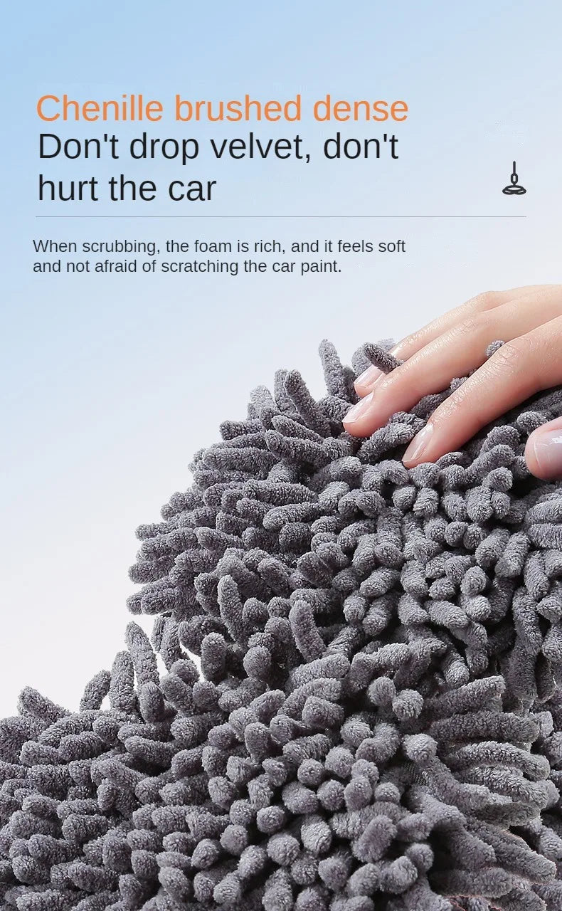 LEIBOO Car Cleaning Brush Washer Mop Chenille