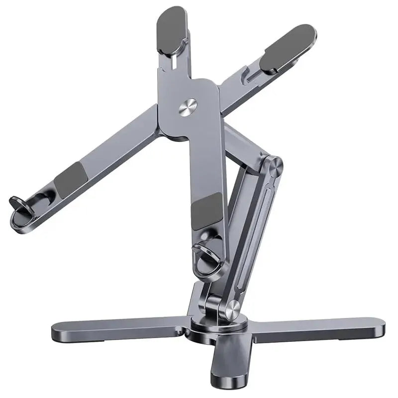 Support pliable aluminium 360° pour tablette et ordinateur portable