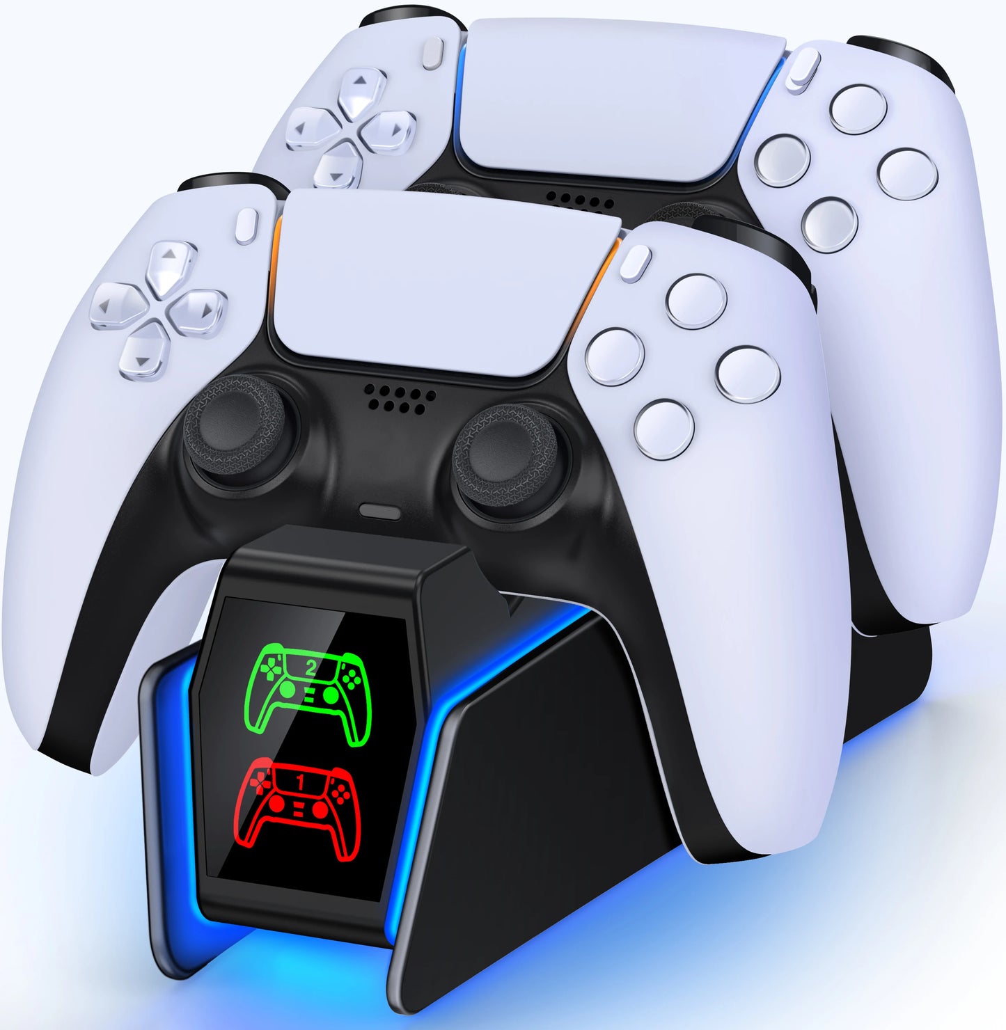 Station de charge double pour manettes PlayStation 5 avec indicateur LED