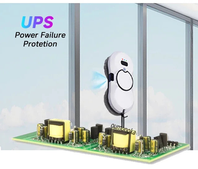 UPS System Robot Window Cleaner Vacuum Smart Home Appliance