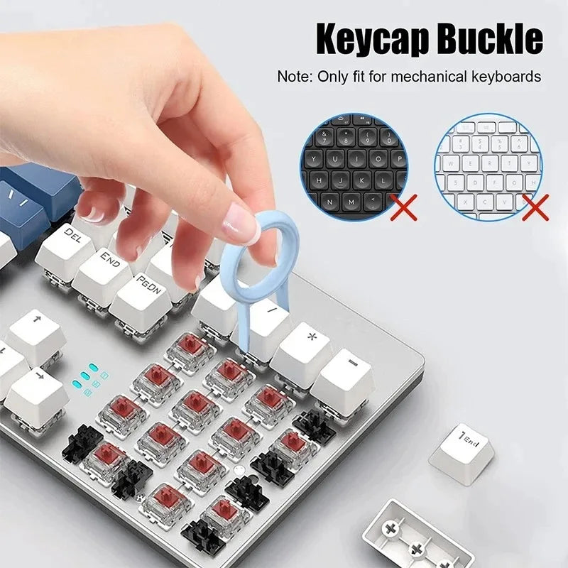 Kit de nettoyage 7 en 1 pour clavier, écouteurs et casque – Brosse et extracteur de touches