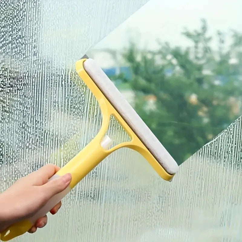 Household multi-function glass cleaning mirror with watering