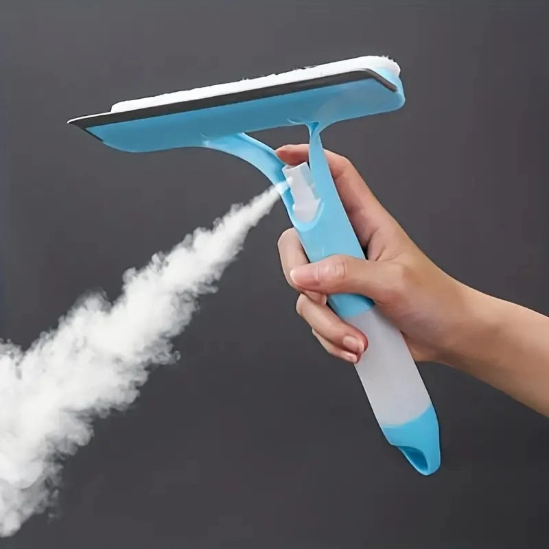 Household multi-function glass cleaning mirror with watering