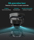 ABIR X8 Robot Vacuum Cleaner ,Laser System, Multiple Floors Maps